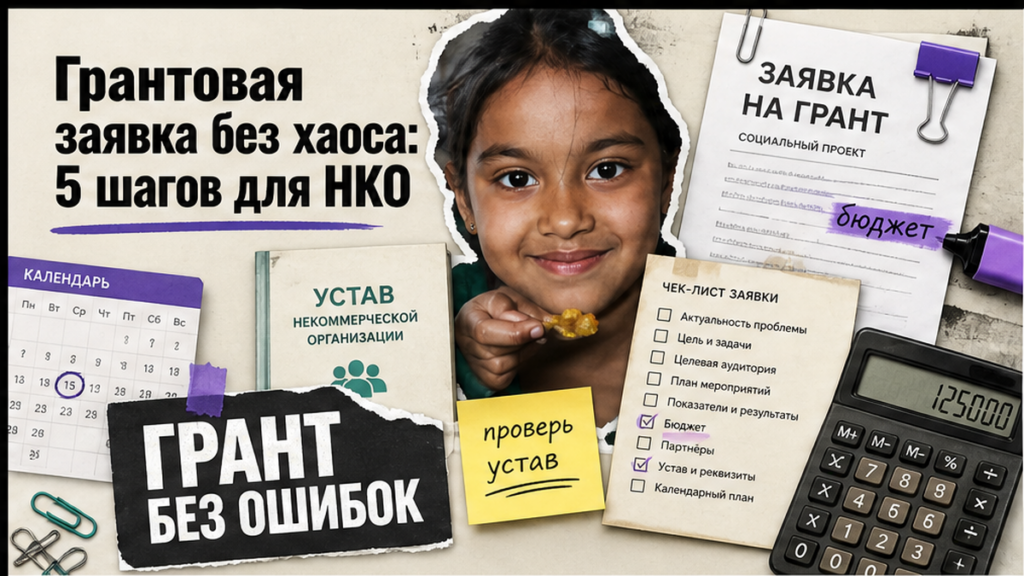 Подготовка грантовой заявки: документы и план проекта на столе